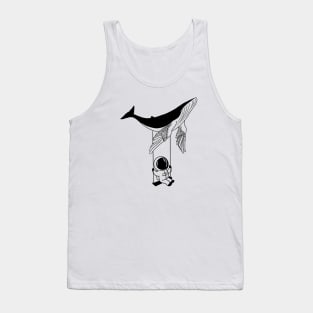 Astronaut and Humpbackwhale Tank Top